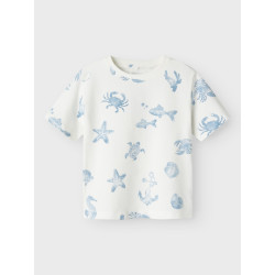 NAME IT MINI Fille T-Shirt - Cloud Dancer