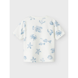 NAME IT MINI Fille T-Shirt - Cloud Dancer