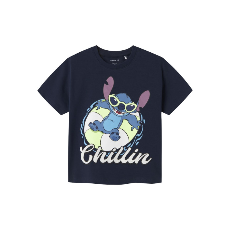 NAME IT MINI Malix Stitch T-Shirt - Navy Blazer