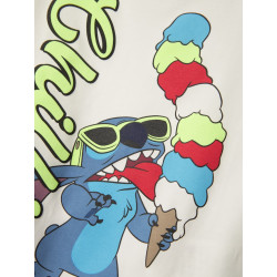 NAME IT MINI Malix Stitch T-Shirt - Cloud Dancer