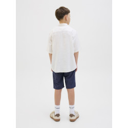 JACK & JONES JUNIOR Jaiden Summer Jogger Hør Shorts - Night Sky JACK & JONES JUNIOR Jaiden Summer Jogger Hør Shorts - Night Sky