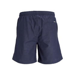 JACK & JONES JUNIOR Jaiden Summer Jogger Hør Shorts - Night Sky JACK & JONES JUNIOR Jaiden Summer Jogger Hør Shorts - Night Sky