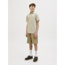 JACK & JONES JUNIOR Breeze Hør Skjorte - Crockery