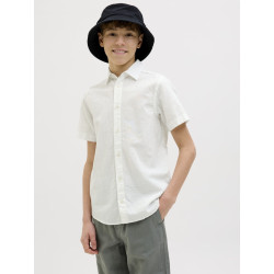 JACK & JONES JUNIOR Breeze Hør Skjorte - Hvid