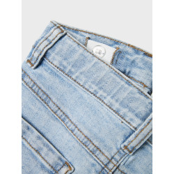 NAME IT KIDS Amelia Kort Denim Nederdel - Light Blue Denim
