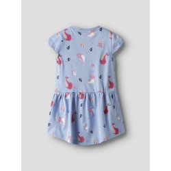 NAME IT MINI Vigga Capsl Kjole - Chambray Blue / Whales