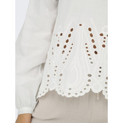 JDY Miley Anglaise Bluse - Cloud Dancer JDY Miley Anglaise Bluse - Cloud Dancer