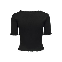 ONLY Laila Top Med Knapper - Sort