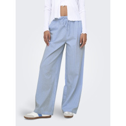 ONLY Augusta Bukser - Cloud Dancer / Blue Stripes