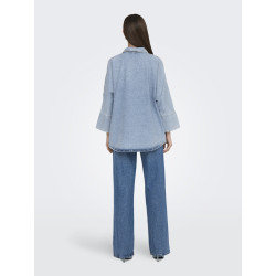 ONLY Grace Sløjfe Denim Skjorte - Light Blue Denim ONLY Grace Sløjfe Denim Skjorte - Light Blue Denim