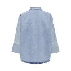 ONLY Grace Sløjfe Denim Skjorte - Light Blue Denim ONLY Grace Sløjfe Denim Skjorte - Light Blue Denim