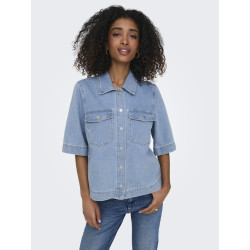 ONLY Belle Denim Skjorte - Light Blue Denim