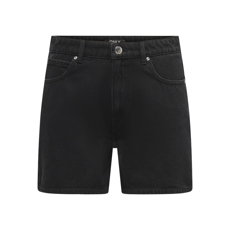 ONLY Venus Denim Mom Shorts - Washed Black