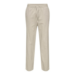 ONLY & SONS Linus Hør Bukser - Silver Linning