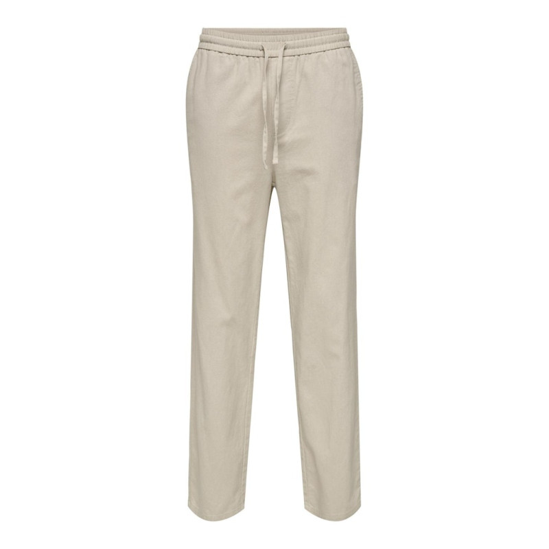 ONLY & SONS Linus Hør Bukser - Silver Linning