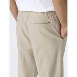 ONLY & SONS Linus Hør Bukser - Silver Linning