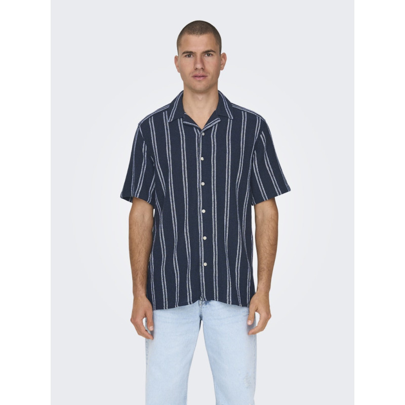 ONLY & SONS Trev Life Skjorte - Dark Navy