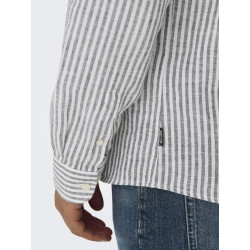 ONLY & SONS Caiden Life Hør Skjorte - Dark Navy