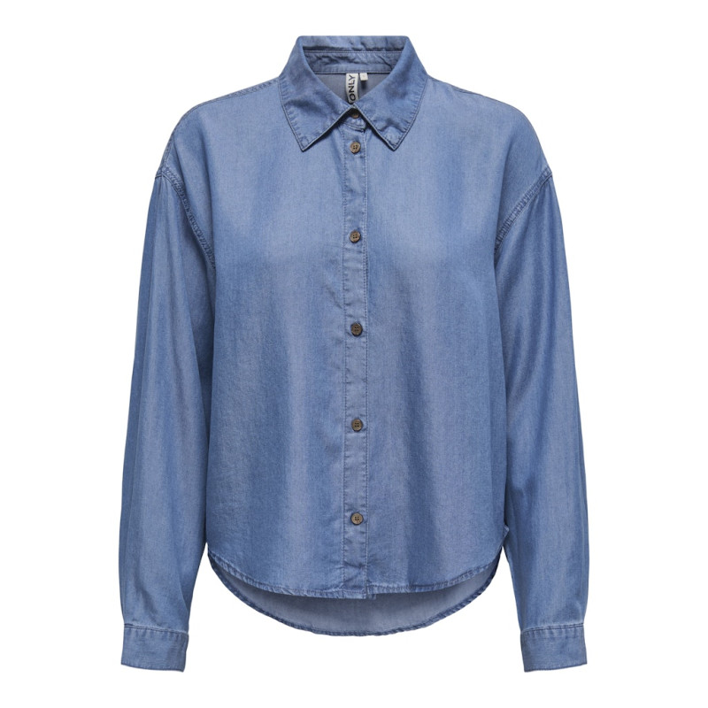 ONLY Charis Life Skjorte - Medium Blue Denim ONLY Charis Life Skjorte - Medium Blue Denim