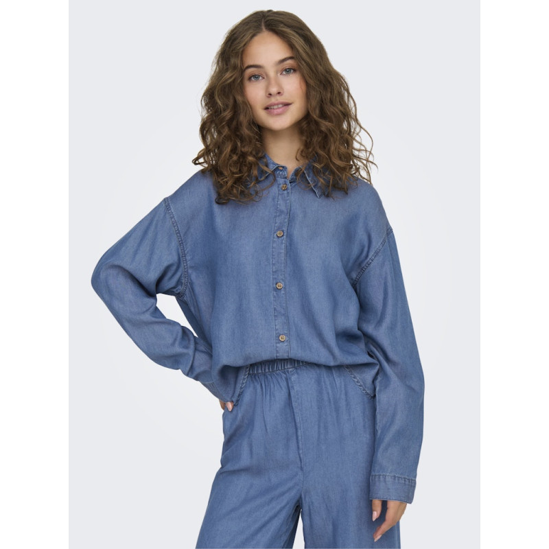 ONLY Charis Life Skjorte - Medium Blue Denim ONLY Charis Life Skjorte - Medium Blue Denim