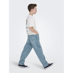 ONLY & SONS JUNIOR Fade Loose LB 3373 Jeans - Light Blue Denim