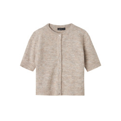 LMTD Flodet Kort Strik Cardigan - Peyote