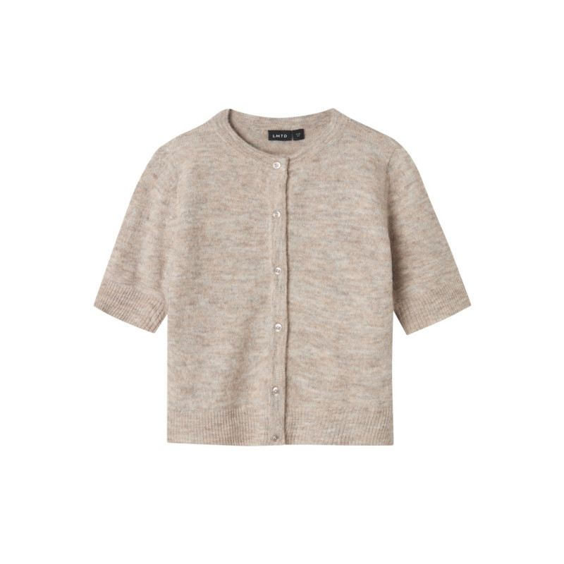 LMTD Flodet Kort Strik Cardigan - Peyote