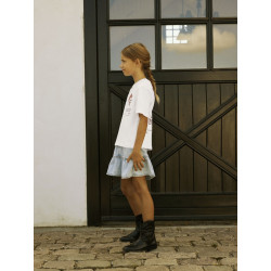 NAME IT KIDS Hominu T-shirt - Bright White / Wild Heart