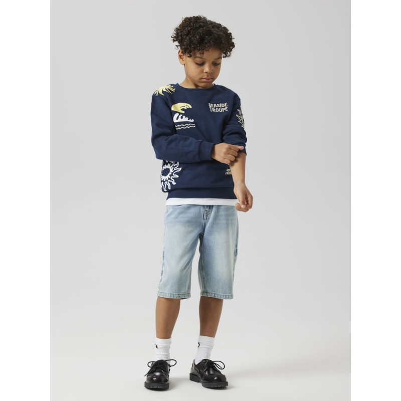 NAME IT KIDS Ryan Bermuda 3800 Denim Shorts - Light Blue Denim