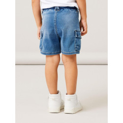 NAME IT MINI Ben Baggy Denim Shorts - Medium Blue Denim