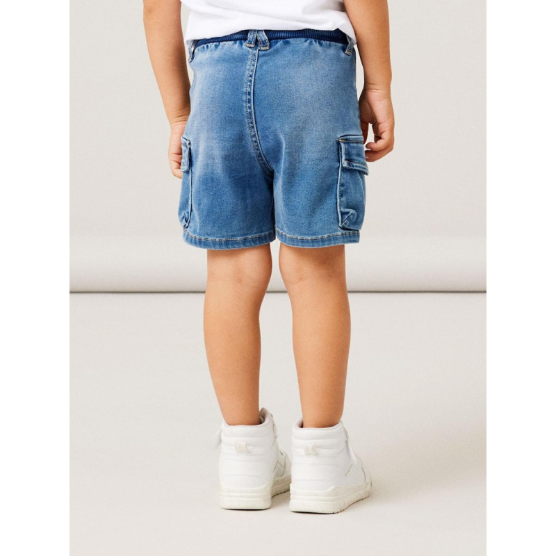 NAME IT MINI Ben Baggy Denim Shorts - Medium Blue Denim