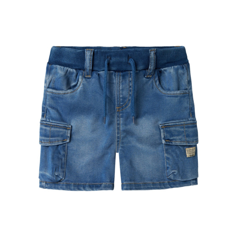 NAME IT MINI Ben Baggy Denim Shorts - Medium Blue Denim