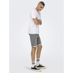 ONLY & SONS Ply Denim Shorts - Grey Denim