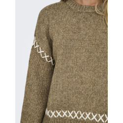 ONLY Amanda Life Strik Sweater - Malt Ball