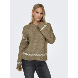 ONLY Amanda Life Strik Sweater - Malt Ball