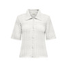 JDY Robin Strikket Cardigan - Cloud Dancer