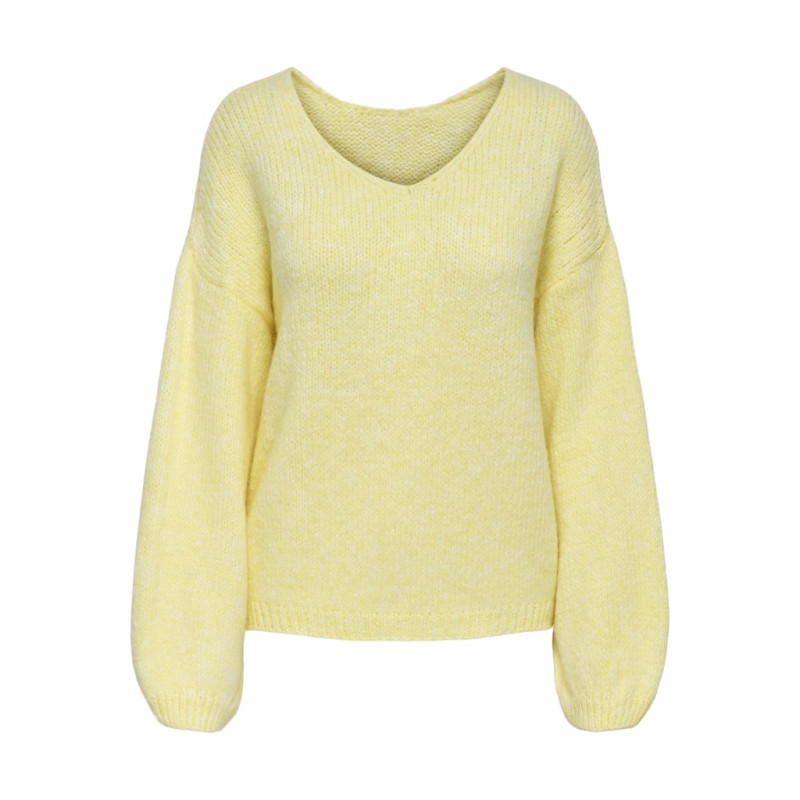 JDY Dinea L/S Vendbar Strik Pullover - Pastel Yellow