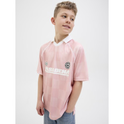 JACK & JONES JUNIOR Lido Mesh Polo - Pink Icing