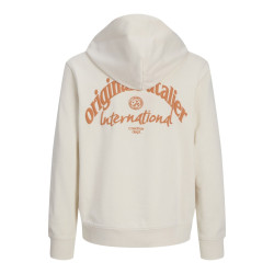 JACK & JONES JUNIOR Paros Type Hoodie - Antique White