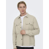 ONLY & SONS Kenneth Hør Overshirt - Silver Lining