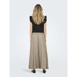 ONLY Caro Hør Maxi Nederdel - Oxford Tan