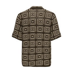 ONLY & SONS Bart Rlx 5 Strik Skjorte - Demitasse