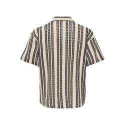 ONLY & SONS Dani Hæklet Skjorte - Cloud Dancer / Sort