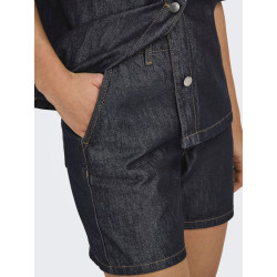 JDY Sansa Denim Shorts - Dark Blue Denim