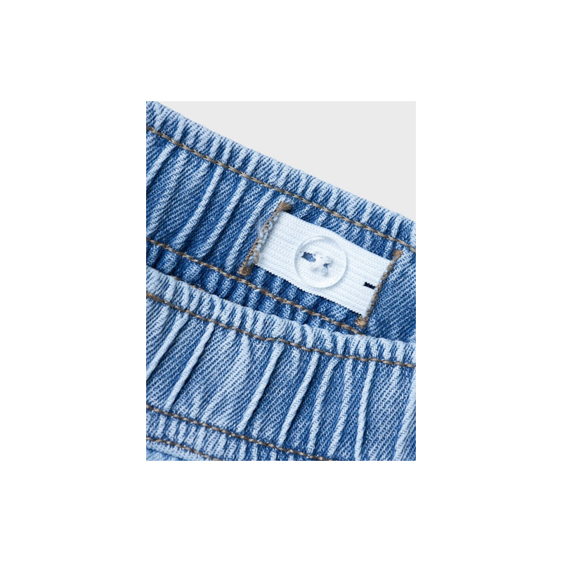 NAME IT - Ben Bermuda Denim Shorts - Light Blue Denim