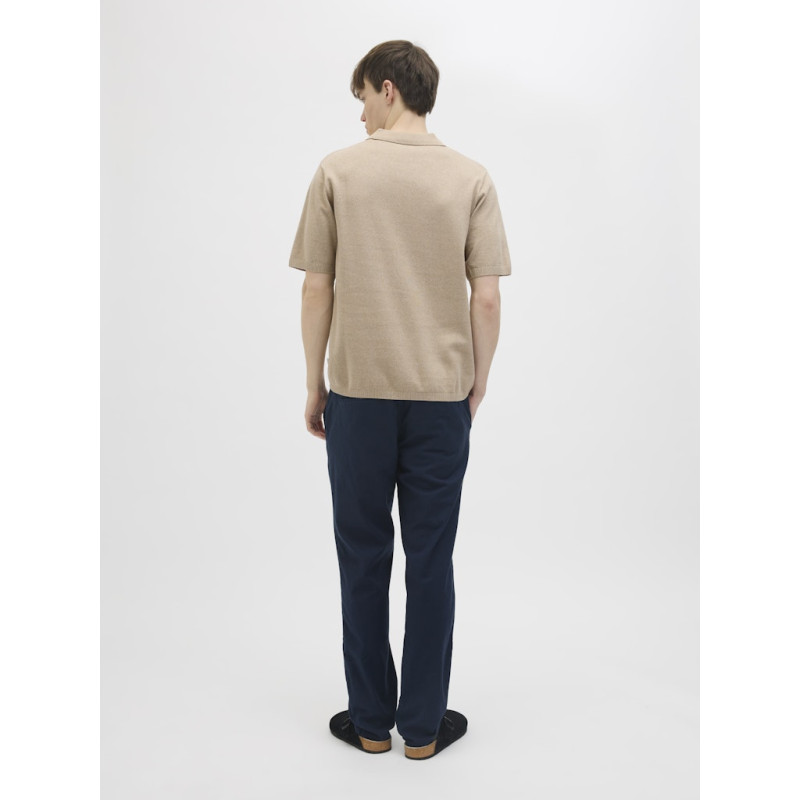 JJ REBEL Callum Strik Polo S/S - Crockery