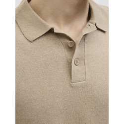 JJ REBEL Callum Strik Polo S/S - Crockery