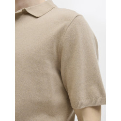 JJ REBEL Callum Strik Polo S/S - Crockery