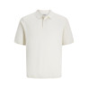 JJ REBEL Callum Strik Polo S/S - Cloud Dancer