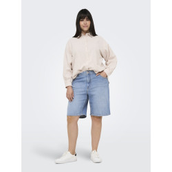 ONLY CARMAKOMA Sonny Denim Shorts NAS843 - Light Blue Denim